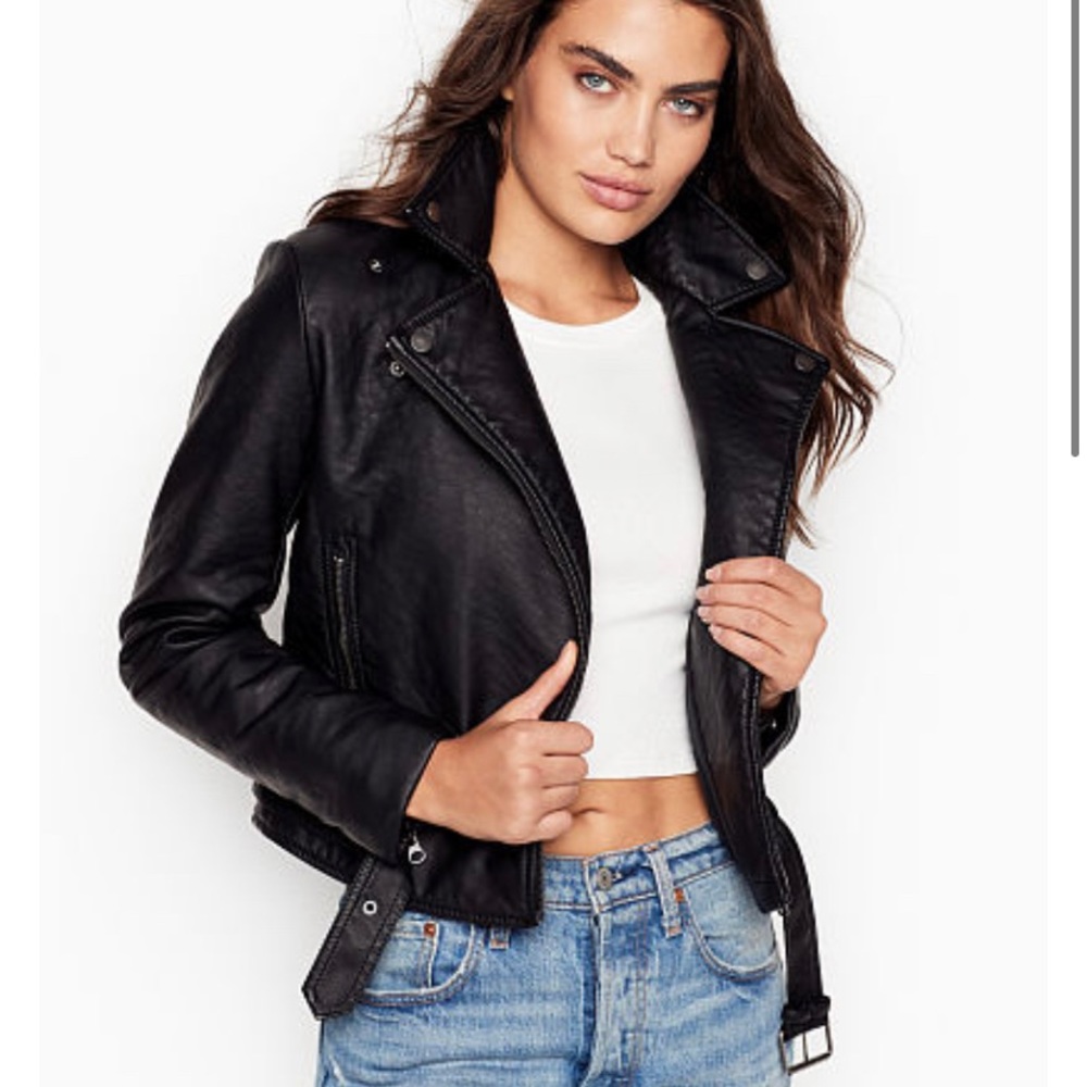 VICTORIA'S SECRET Pebbled Moto Jacket